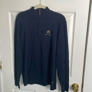 Smartwool Navy Quarter Zip Sweater Medium
